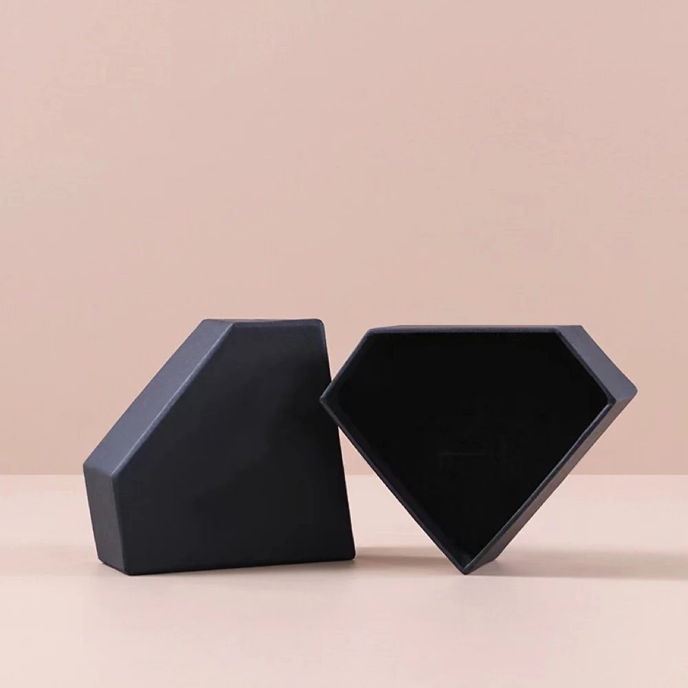 24Pcs/lot Black Kraft Paper Necklaces Rings Earrings Bracelets Jewelry Boxes For Christmas Gifts and Weddings Case