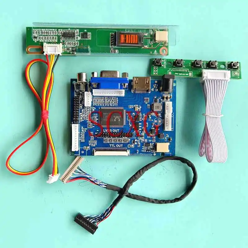 

LCD Monitor Matrix Controller Board Fit LP150X1 LP150X2 LP150X04 DIY Kit 15" 1024*768 1CCFL HDMI-Compatible AV VGA 20 Pin LVDS