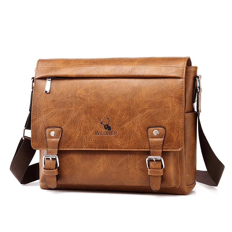 

Bags Waterproof Men Men Flap Men's Bags Bag Leather Crossbody Shoulder Casual Vintage Crossbody Messenger Bag