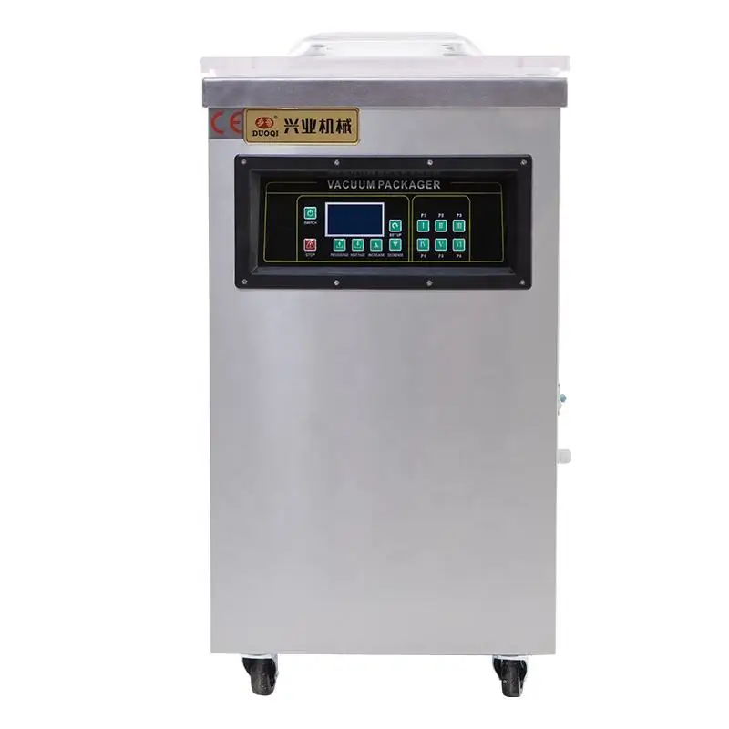 Фото DQVC-400 Цифровой ПЛК-экран с функцией экономии памяти Мясо Рыба Фрукты Вакуумный упаковщик и индивидуальный язык №2