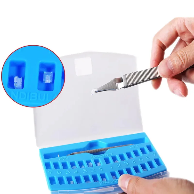 stomatologiczna 20 sztuk/zestaw samoligaturująca rurka wspornik ortodontyczny ceramiczny 345 hak całkowicie Roth/MBT 022 narzędzie stomatologiczne