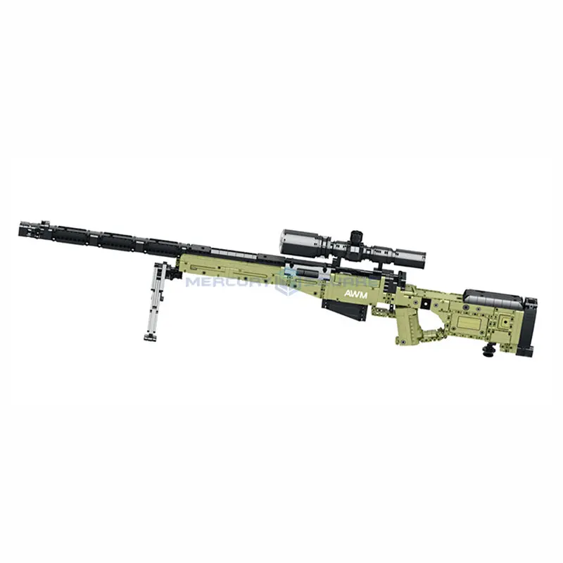

Military Weapon Serie Super Magnum AWM MOC 77026 Soft Bullet Aiming Training Gun Toy CS Game Model Gun Toys for boys