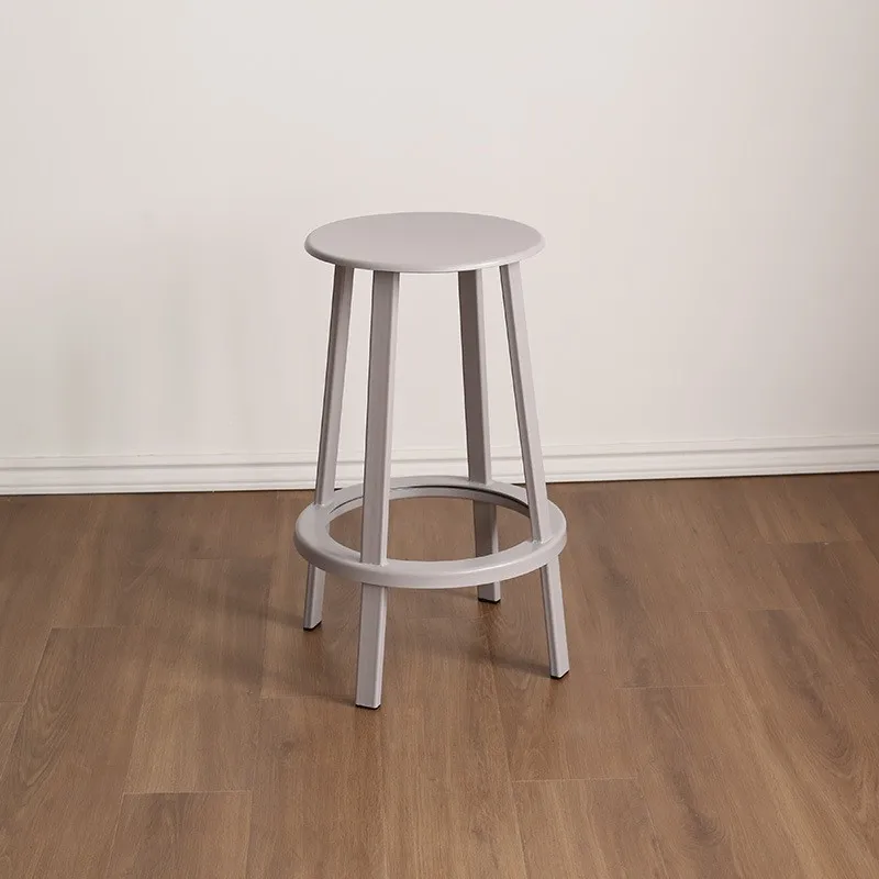 Датские поворотные барные стулья скандинавские простые металлические для