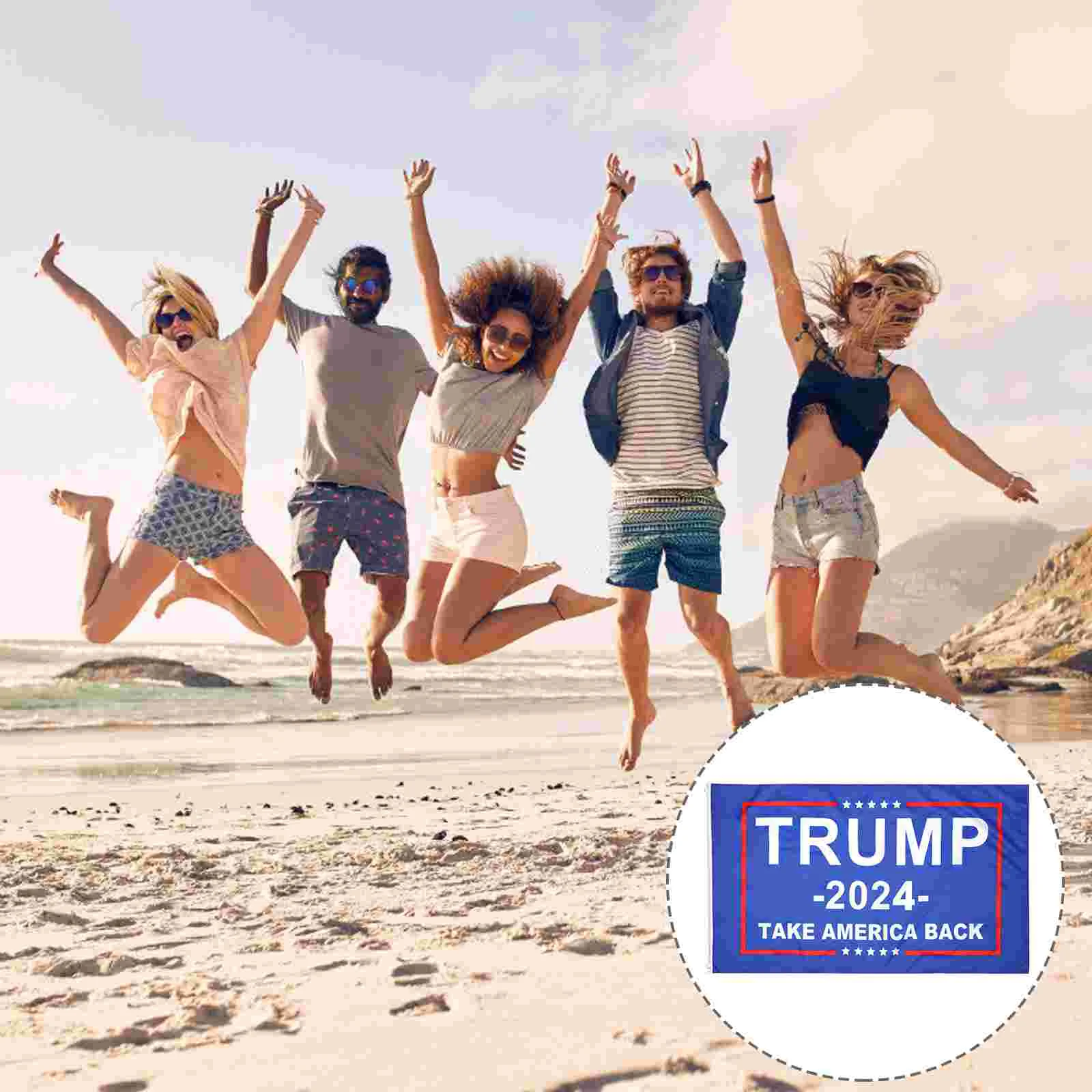 

5 шт., креативный полезный уникальный практичный избирательный флаг, американский флаг, флаг 2024