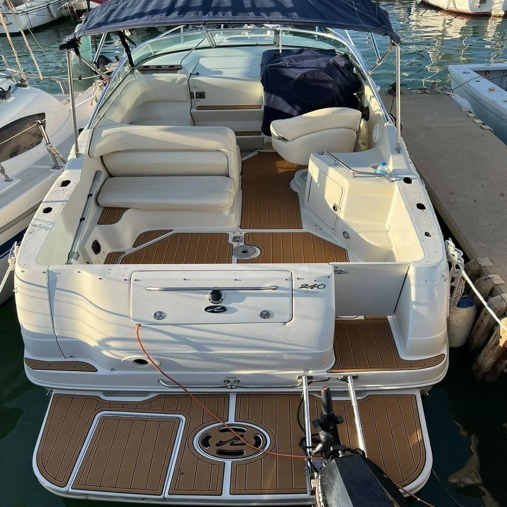 2011 Sea Ray 210 SLX Swim Platform Pad Boat EVA Foam Faux Teak Deck Floor Mat SeaDek MarineMat Gatorstep Style Самоклеящийся