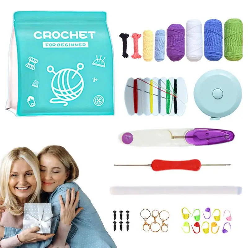 Набор для вязания крючком начинающих кукольный набор инструментов