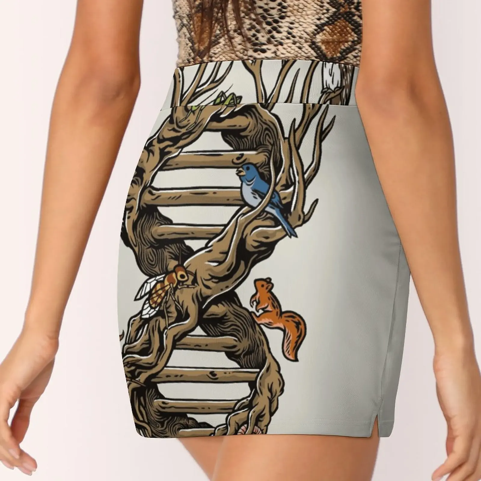 Infinitree Of Life Trending Fashion Skirt Summer Printed Women Sport Skirts Double-Layer Athletic Dna Inifinity Tree Biology