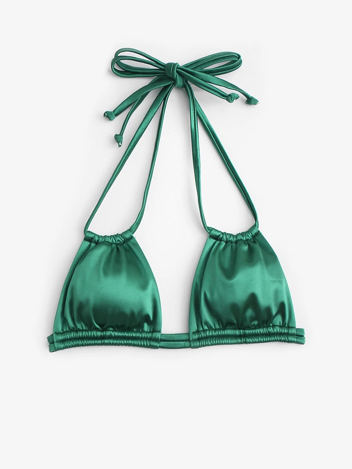 

Шелковый Топ бикини на бретельках