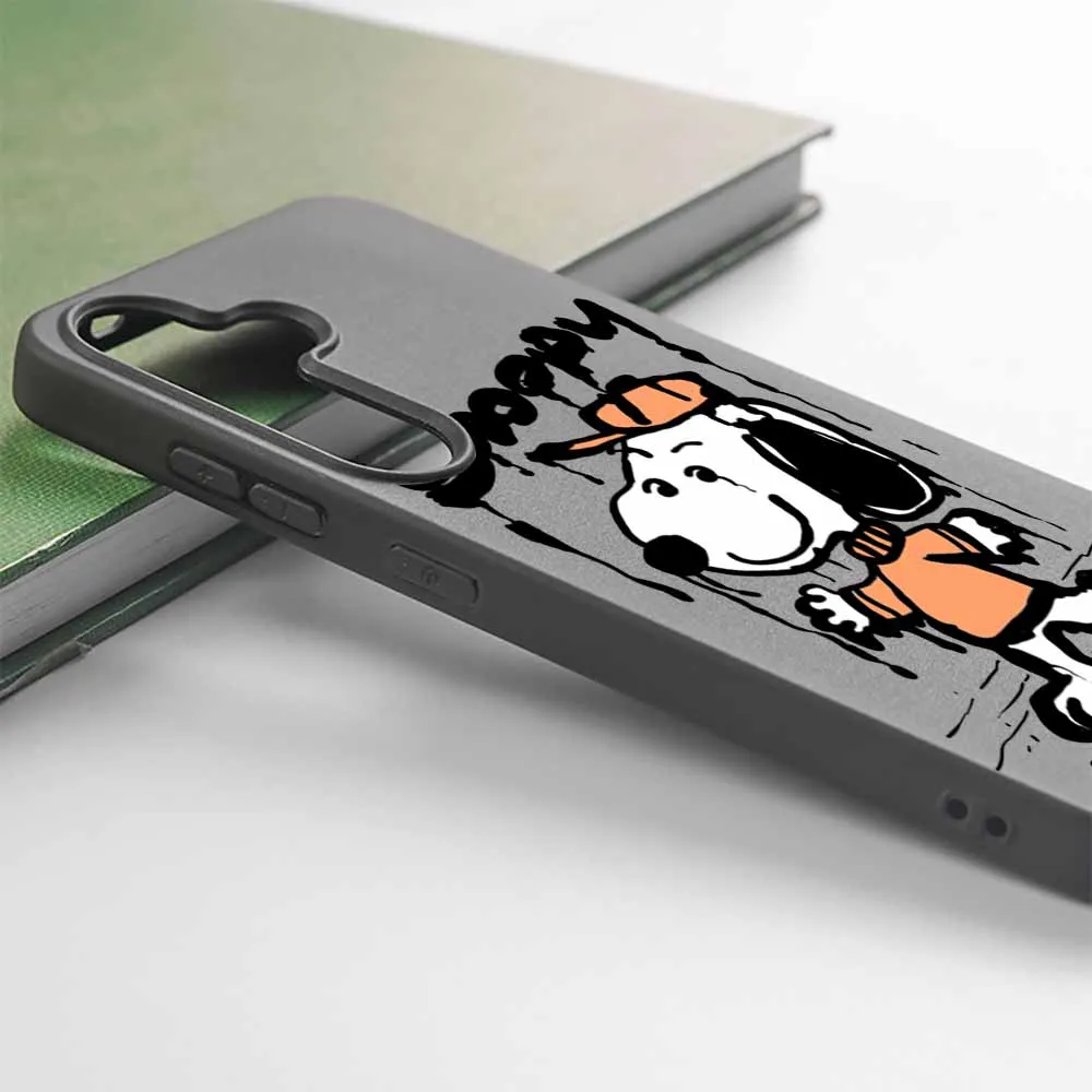 Фото Милый чехол с рисунком S-noopy для Samsung A73 A56 A55 A54 A53 A52 A51 A36 A34 A33 A32 A31 A25 A24 A23 A16 A15 A14 №5