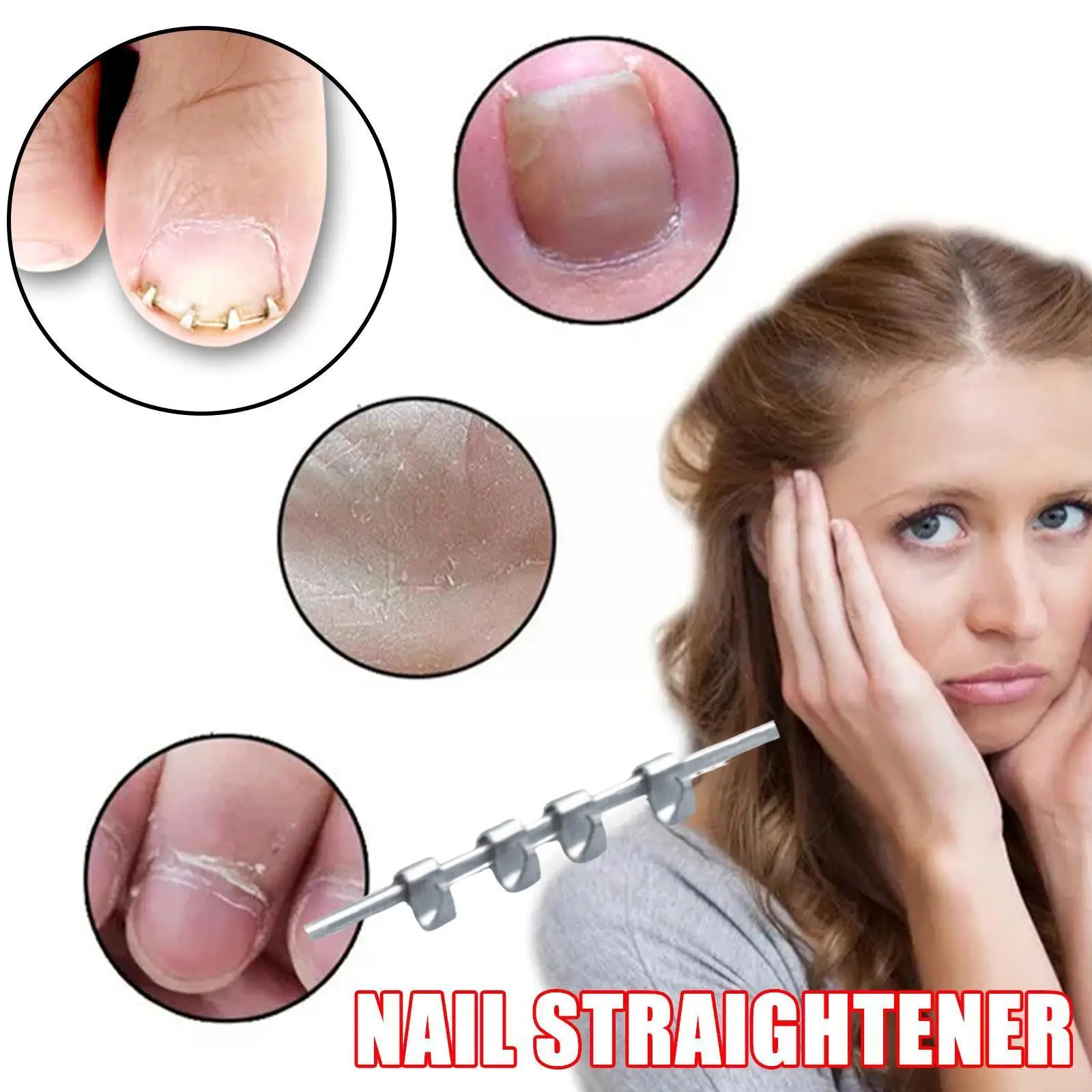 

1pcs Professional Ingrown Toe Nail Correction Wire Paronychia Tool Recover Fixer Pedicure Corrector Toenails Treatment Reus U5l4