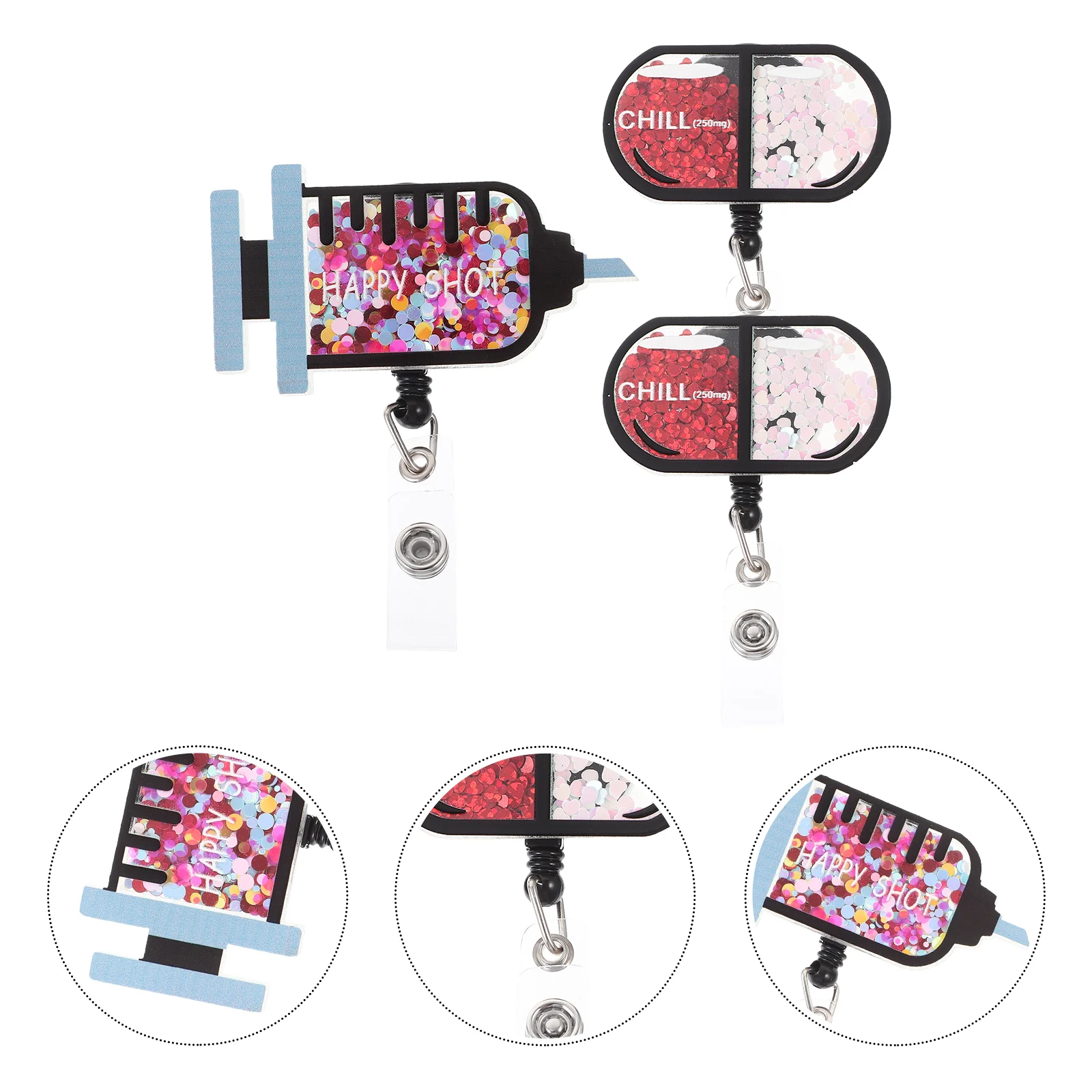 

Pharmacy Technician Gifts Nurse Badge Reel Cards Accessory Holder Employee Clip Portable Name Tag Accessories