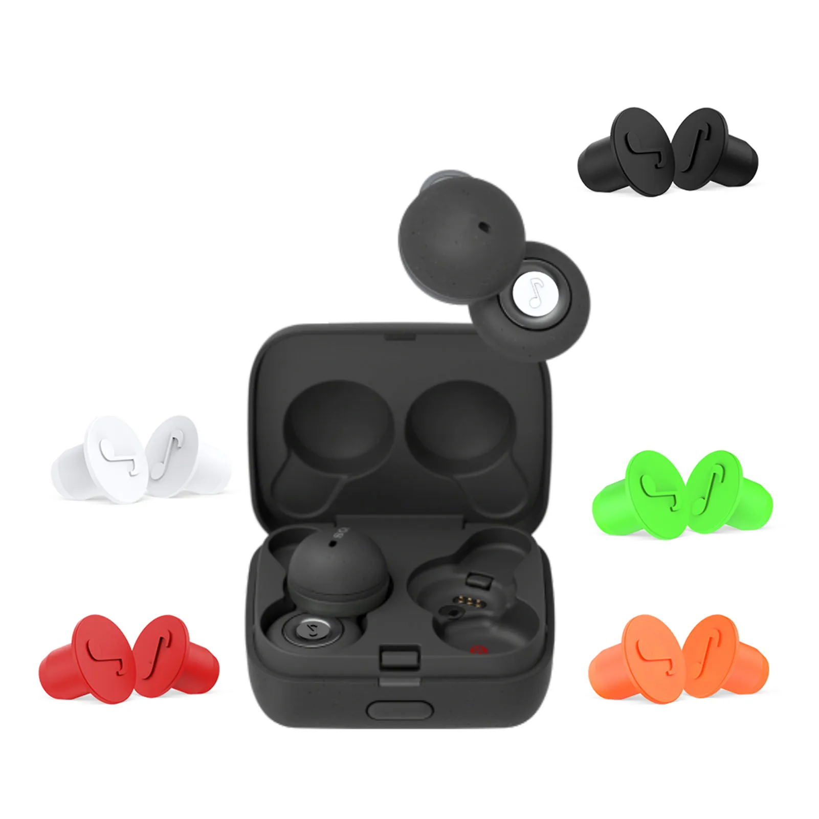 

5 пар, разноцветные запасные наушники