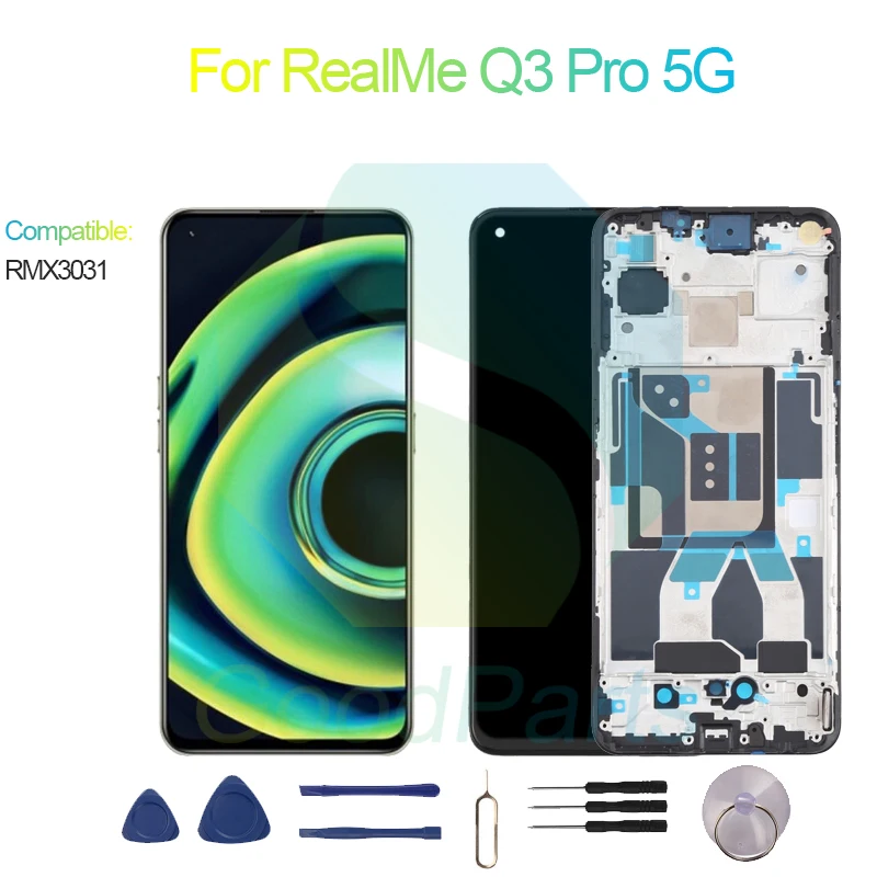 Для RealMe Q3 Pro 5G экран дисплей Замена 2400*1080 RMX3031 для ЖК сенсорный дигитайзер в сборе