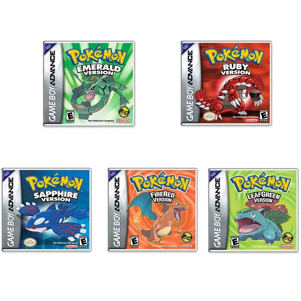 Игровая карта Pokemon, английский язык, изумрудный сапфир, серия GB NDSL GBC GBA GBM SP Ruby Firered, видеокартридж, игровая карта для консоли (art.: 3920cdca00495) - 3920cdca00495