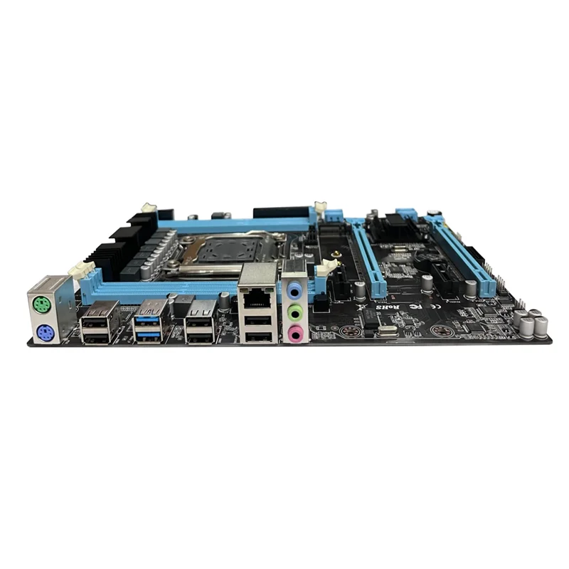 

X79 Motherboard+SATA Cable+Switch Cable+Baffle+Bracket+Thermal Grease LGA2011 M.2 NVME Support 4XDDR3 RAM Gigabit LAN