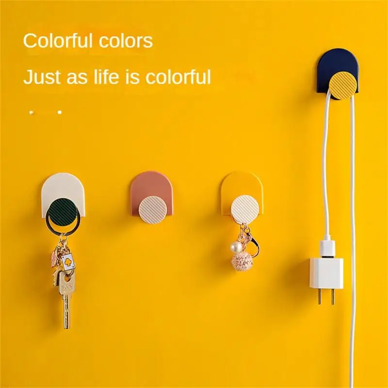 

Seamless Key Door Clothes Hook Key Organizer Multifunctional Self-adhesive Hangers Strong Strong Seamless Adhesive Hook Creative