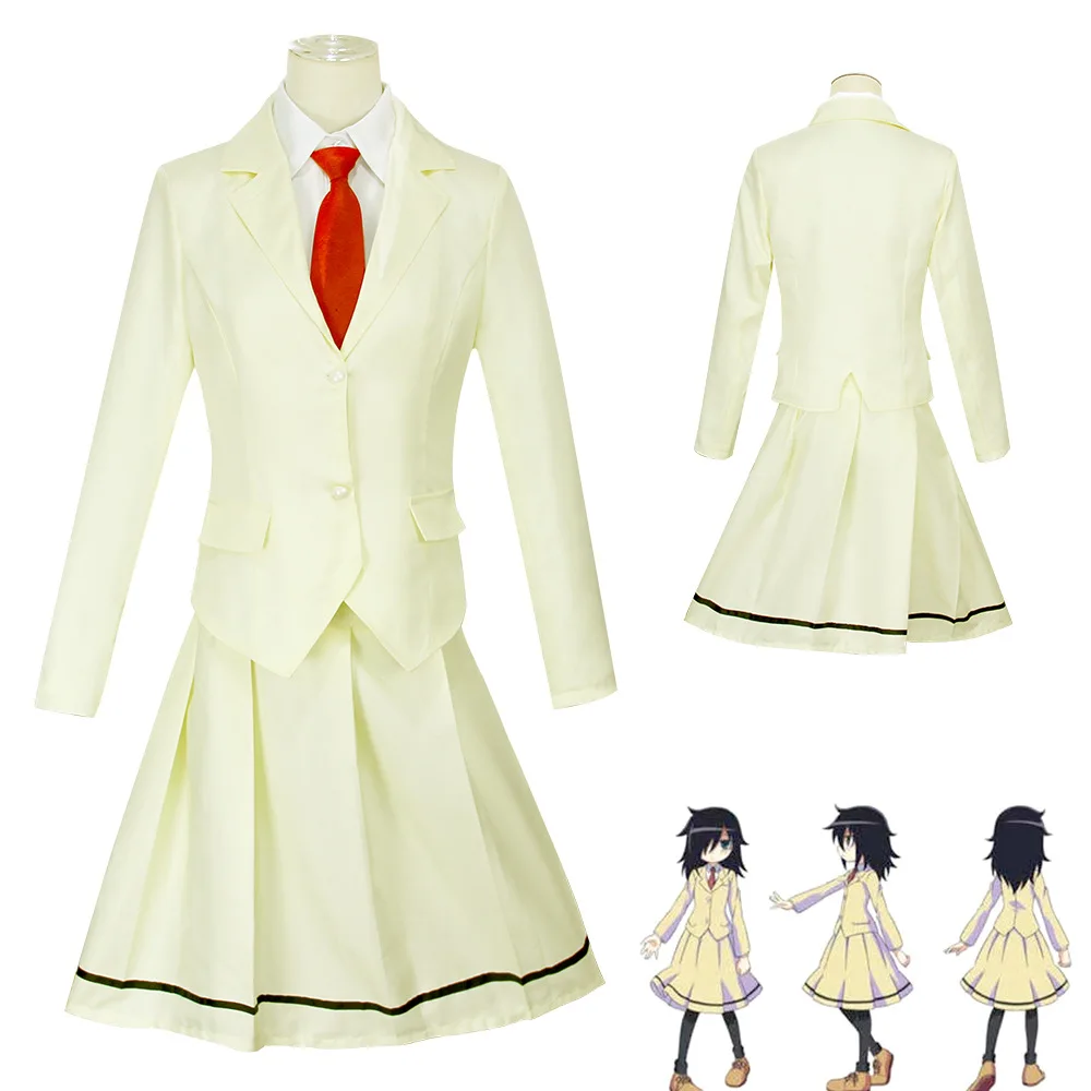 

Костюм для косплея Kuroki Tomoko из аниме Watamote, Женский Школьный костюм jk, платье, Униформа, костюм на Хэллоуин, карнавал
