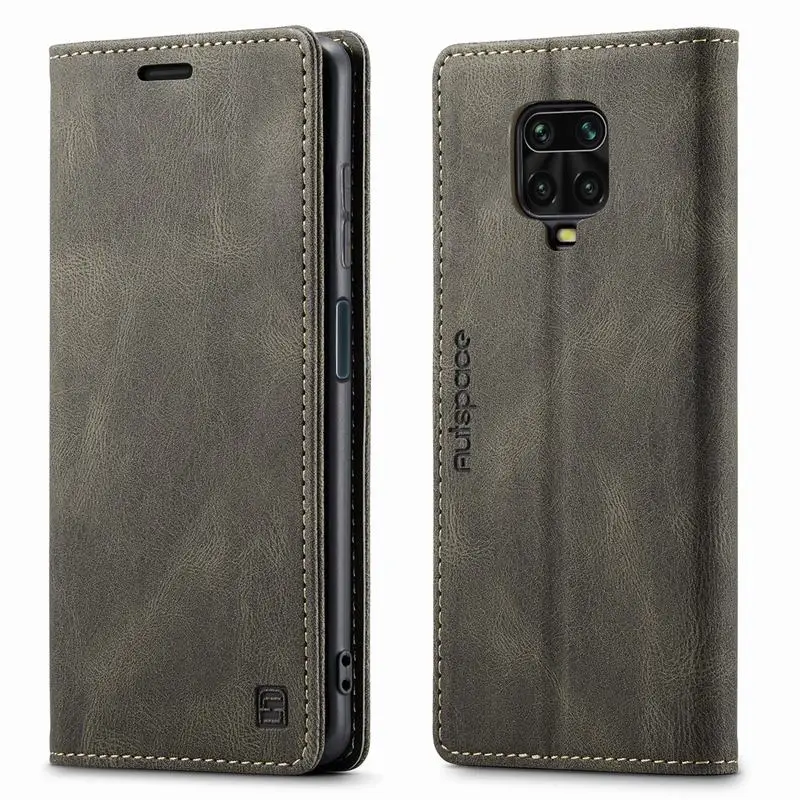 

Флип-чехол FO3 для Xiaomi Redmi Note 9 Pro Max, матовый кошелек, Магнитный чехол для телефона, Роскошный деловой ретро-Чехол