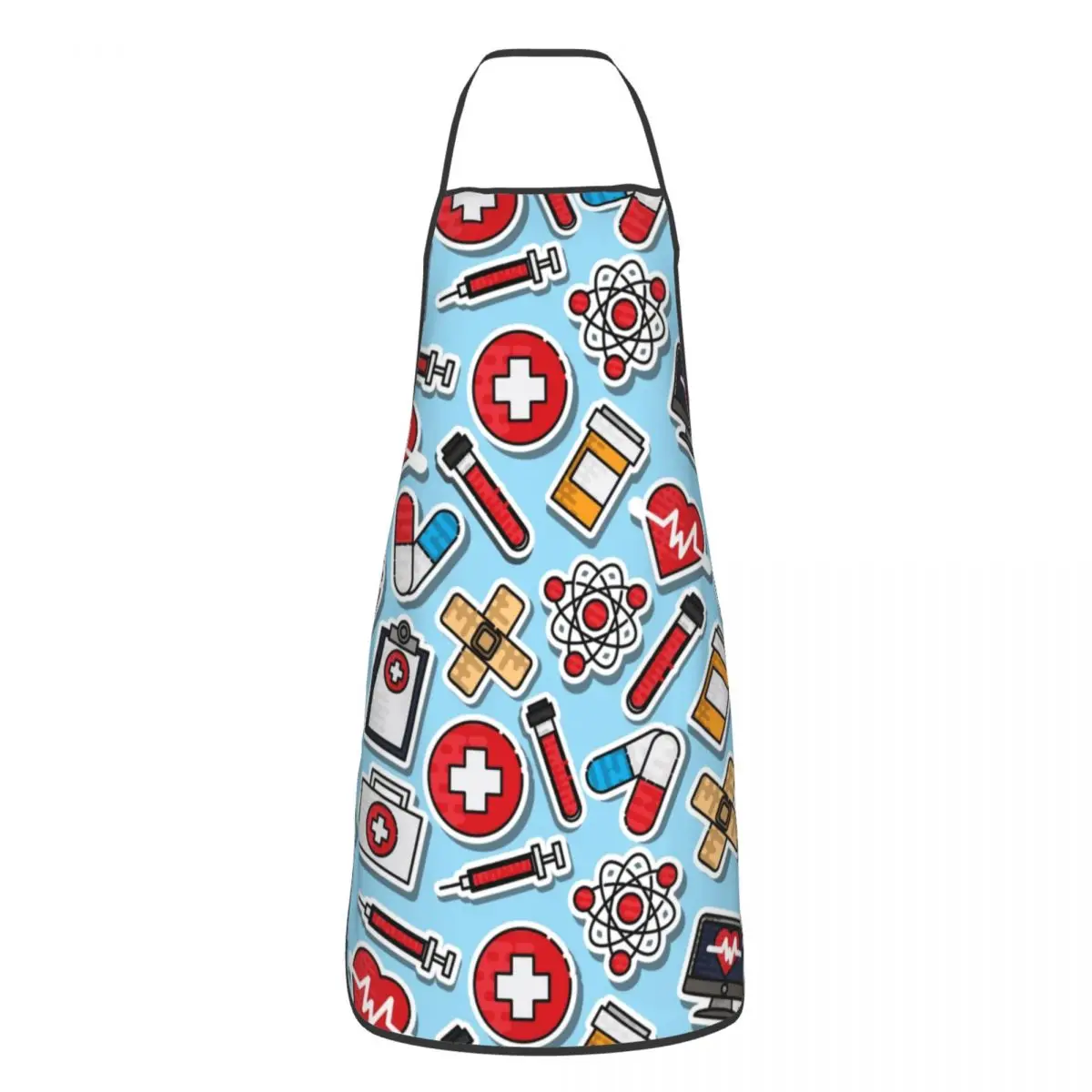 

Nurse Tool Pattern Apron Women Men Unisex Bib Cooking Kitchen Tablier Cuisine Chef Gardening