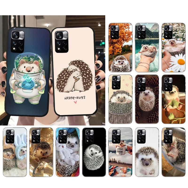 

Phone Case For Xiaomi Redmi Note 12Pro 11 11S 11T Pro 10 9Pro Note10S Redmi 10 9 10C 9C Cute Baby Hedgehogs Case