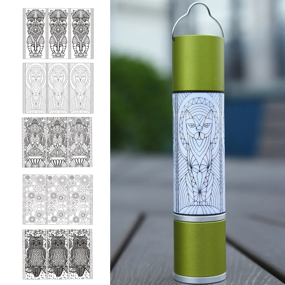 

Waterproof DIY Flashlight Torch Stickers PVC Self-adhesive Camping Light Decals Tent Lantern Lamp Decorative Decals