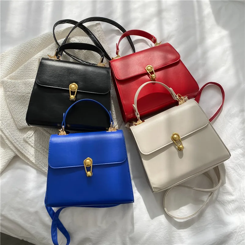 

MONNET CAUTHY 2022 Summer New Bags for Women Fashion Casual Practical Handbag Solid Color Blue Red Black White Crossbody Bags
