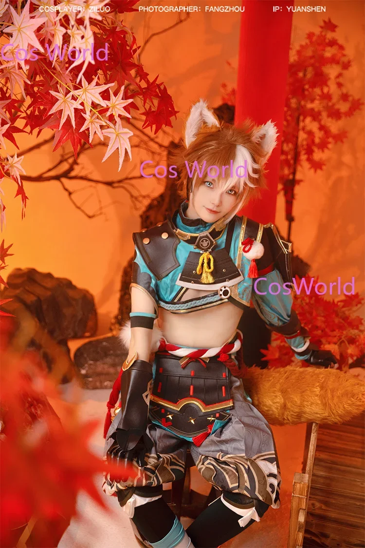 В НАЛИЧИИ Gorou Косплей Игра Genshin Impact Костюм DokiDoki-SR Рождество