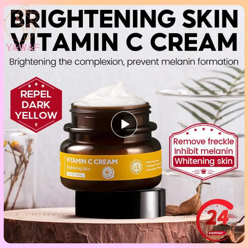 

Face Cream Vitamin C Moisturizing Hydrating Anti-Aging Anti-Wrinkle Serum Reduce Fine Lines Whitening Brightening Face Care