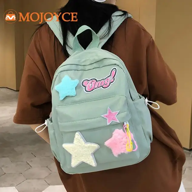 2023 японские эстетические рюкзаки новые плюшевые Школьные сумки sutdent с принтом