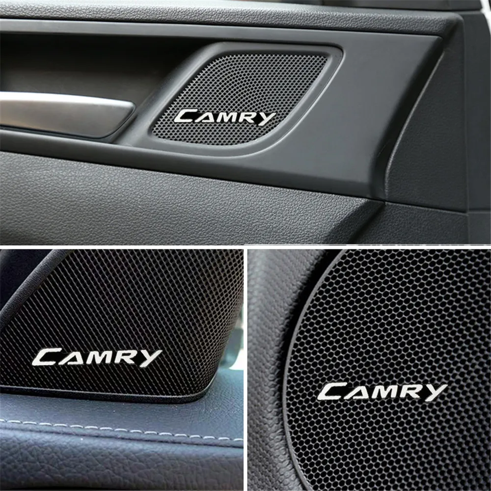4 шт. 3D алюминиевый значок стереодинамика, эмблема, наклейка для Toyota camry 40 50 2007 2008 2009 2018, аксессуары для стайлинга автомобилей (art.: 3920d3bb0225d) - 3920d3bb0225d