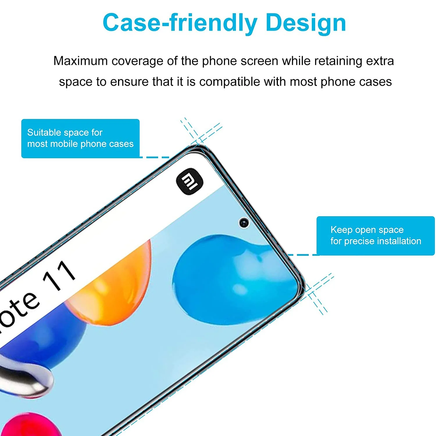 2/4Pcs Screen Protector Glass For Xiaomi Redmi Note 11 11S 11T Pro 4G Tempered Glass Film