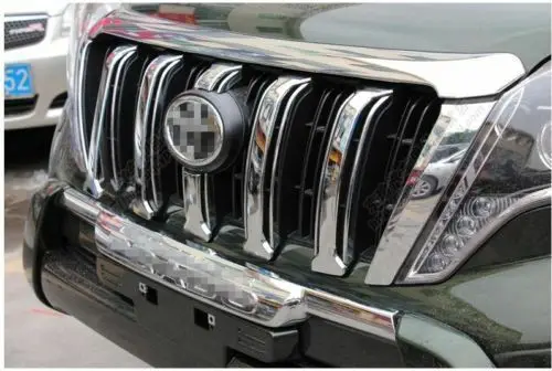 

Хромированная передняя решетка радиатора для Toyota Land Cruiser Prado FJ150 2014 -2017 6 *