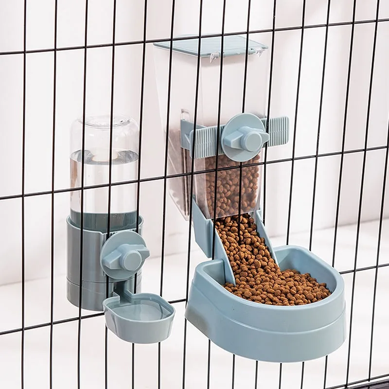 

Pet Bowls Cage Automatic Hanging Feeder Pet Water Bottle Food Container Dispenser Bowl for Puppy Cats Rabbit Pet Feeding Product
