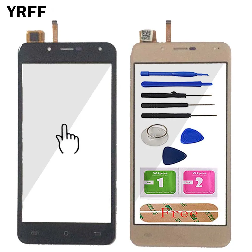 

YRFF Mobile Front Touch For Cubot Rainbow 2 Touch Screen Digitizer Panel Glass Len Sensor Tools Protecotr Film + Adhesive