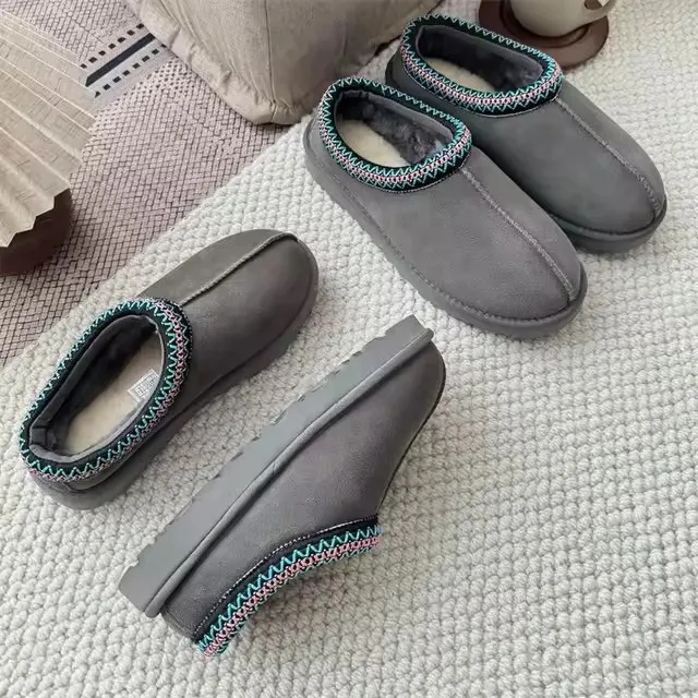 Дизайнерские осенне-зимние туфли Tazz Tazlefu для ленивых на одну ногу шерстяные