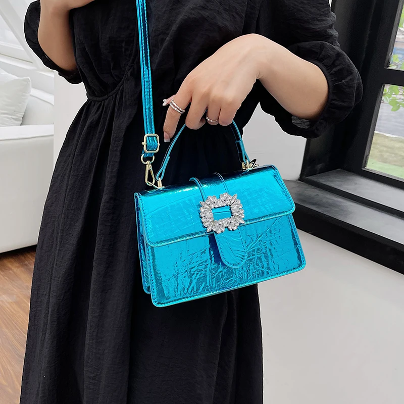 2023 New Trend Small Square Bag Fashion Female Shoulder Bags Quality PU Leather Women's Designer Handbag Vintage Crossbody Bag