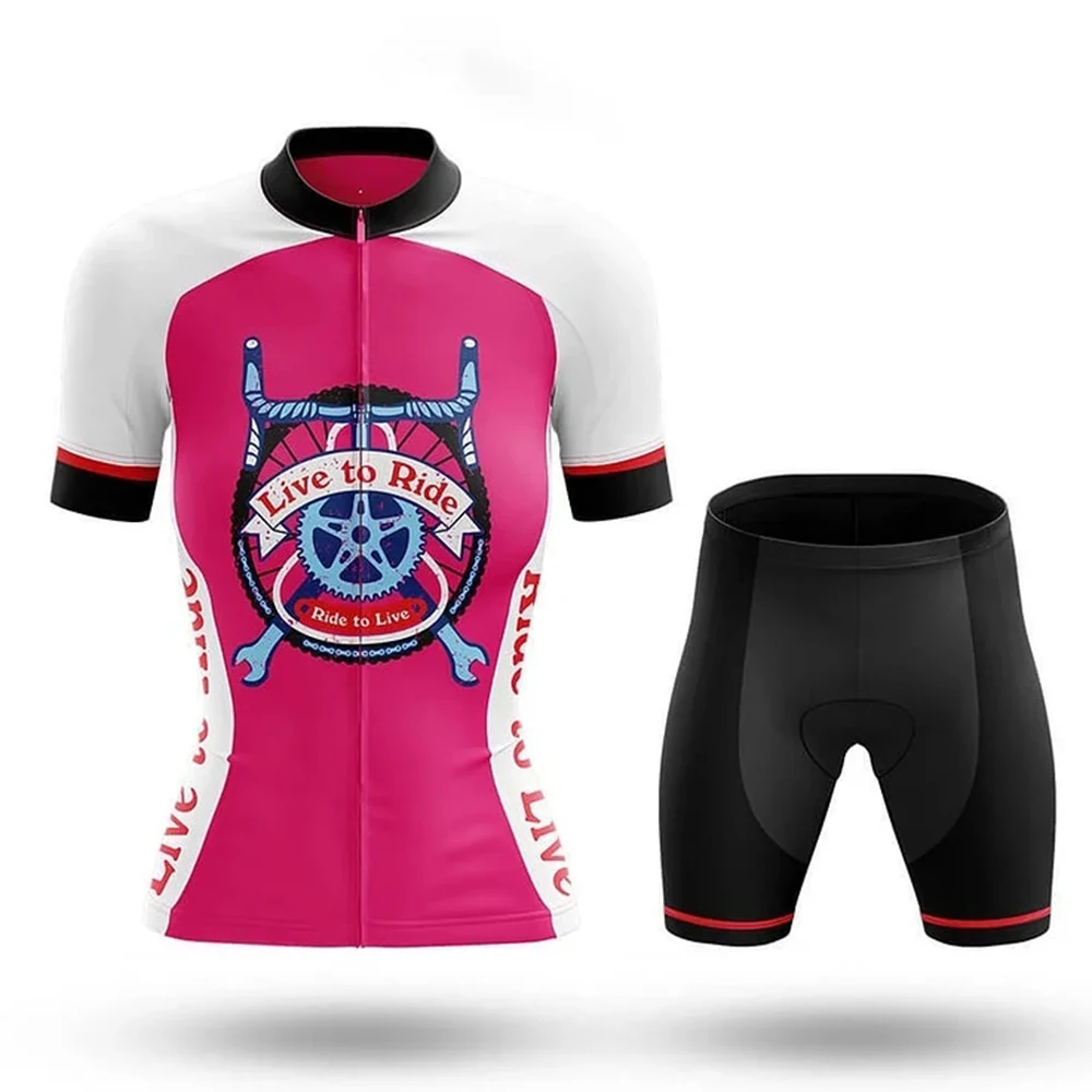Джерси для езды на велосипеде Live to Ride, короткий комплект одежды, гелевые дышащие подкладки, комплекты одежды для горных велосипедов, велосипедная одежда, дорожный костюм