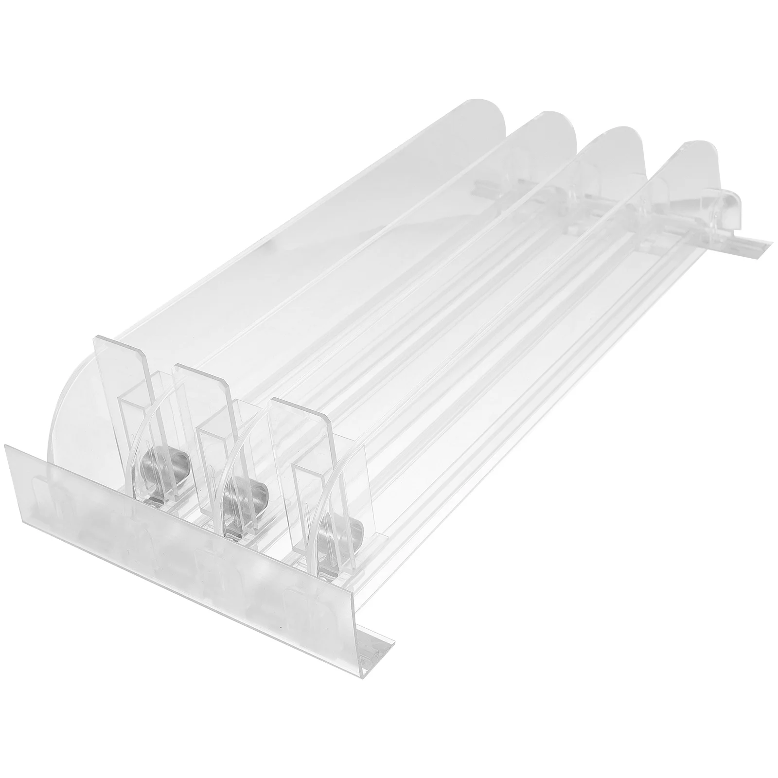 

3 Pcs Shelf Pusher Soda Dispenser For Fridge Cosmetics Can Holder Refrigerator Drink Replenishment Snack Tray
