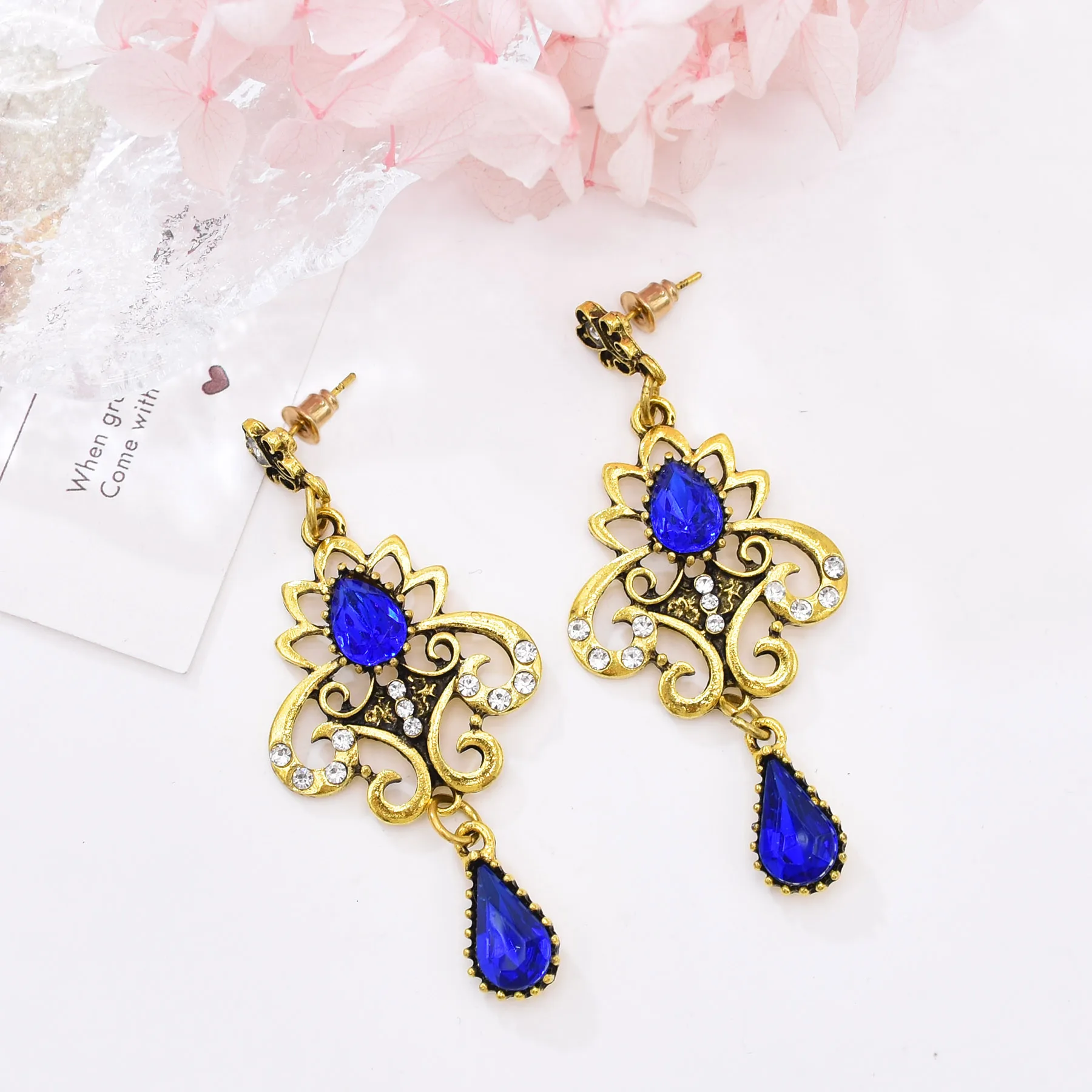 Ldealway великолепный кубический цирконий Капля воды очаровательные женские