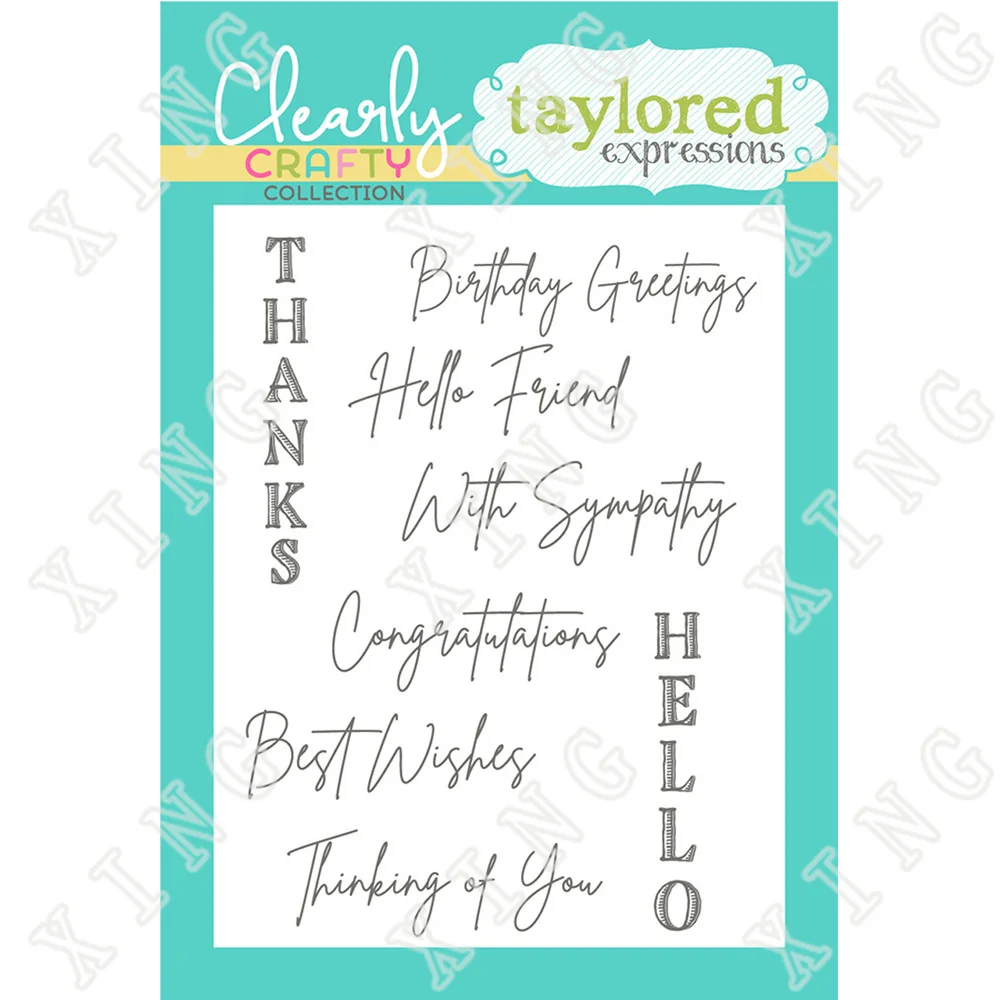 

2022 New Mini Slim Botanical Sentiments Clear Silicone Cling Stamps Seal Diy Paper Cards Scrapbooking Decoration Embossing Molds