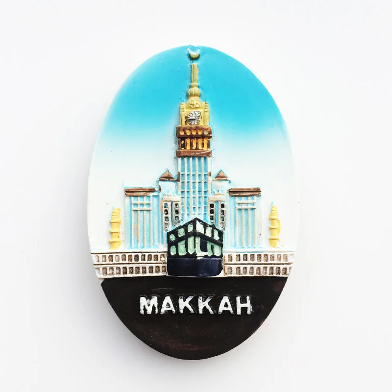 Магниты на холодильник для путешествий, Саудовская Аравия, Мекка, священный город, Мекка, туристические сувениры, наклейки на холодильник, домашний декор, свадебные подарки