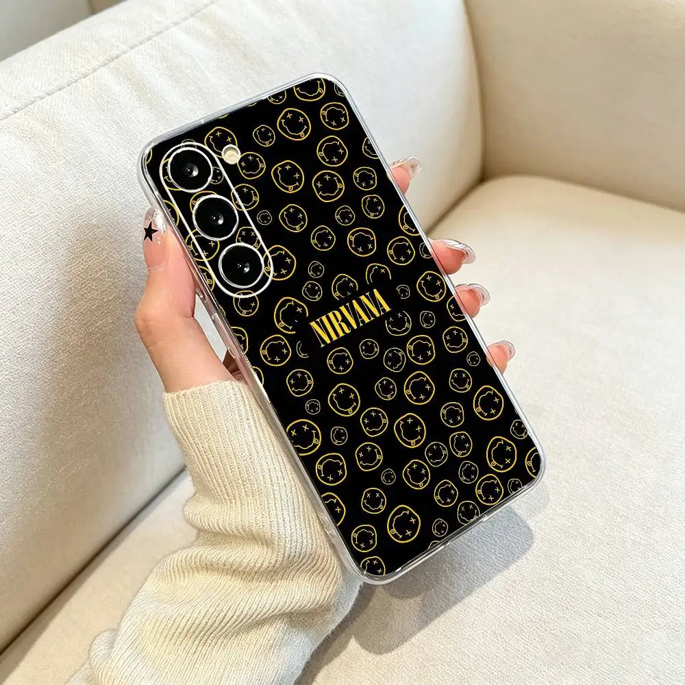Фото Чехол для телефона N-Nirvana Rock Band Lamentably Clear из мягкого силикона для Samsung Galaxy A71, A70, A30, A52, A51, A40. №2