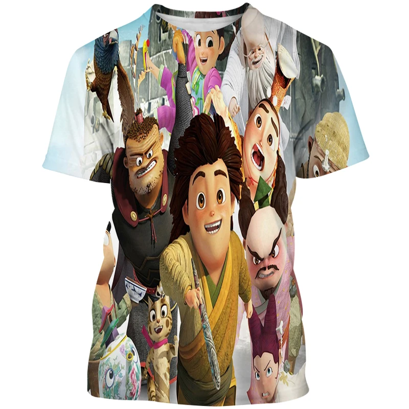 

Летняя модная 3D новая футболка, детская забавная Повседневная Милая футболка, детская одежда для мальчиков и девочек, крутая мультяшная фут...