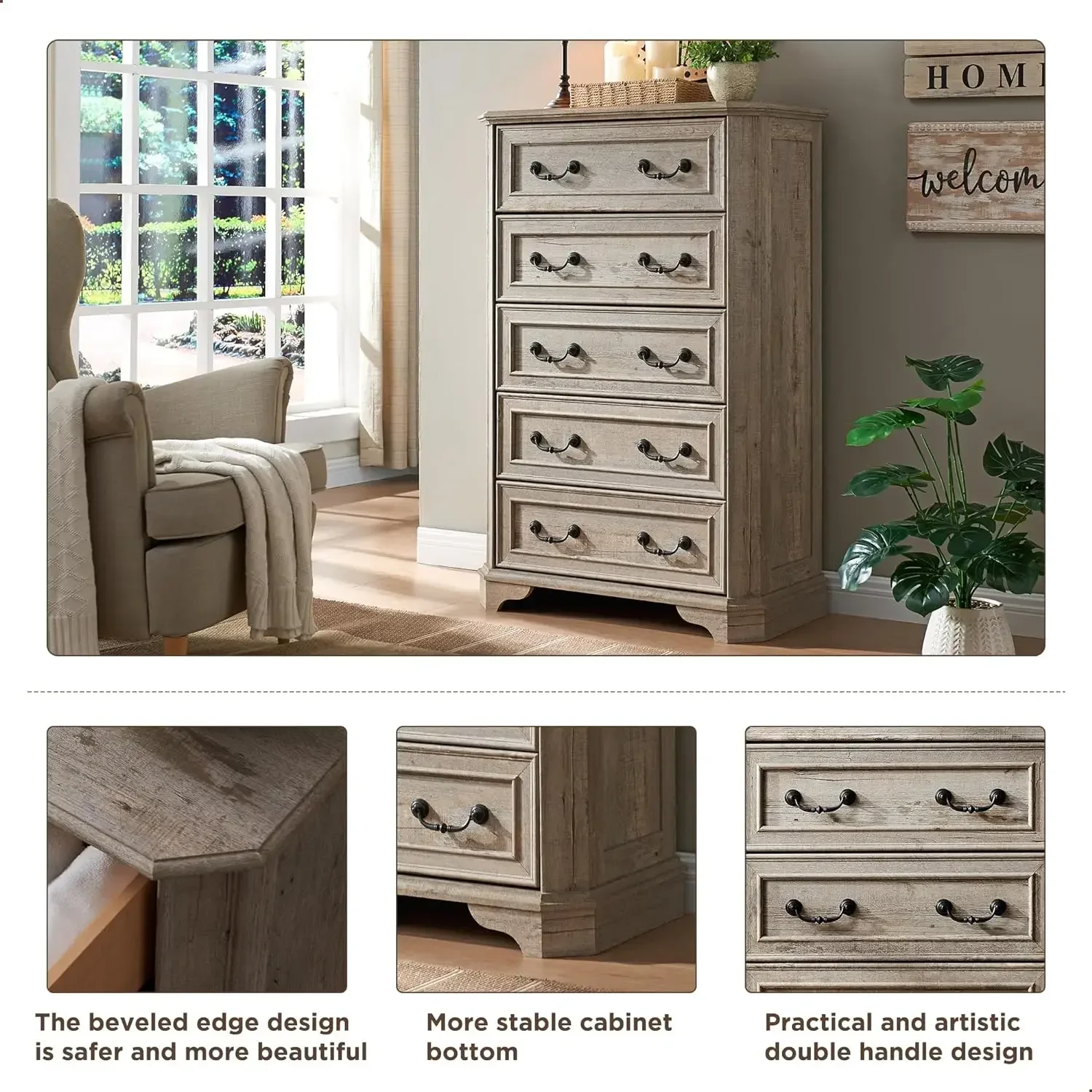 Ящики для дома комоды спальни деревянная фотомебель в деревенском стиле