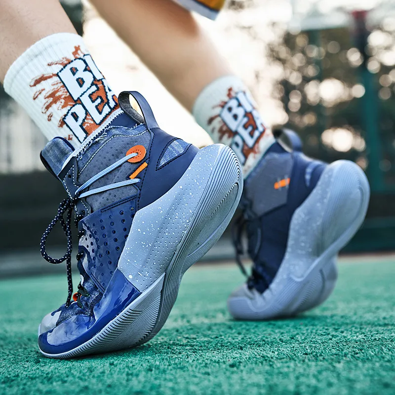 Hot Sale Men's Professional Basketball Shoes High Quality Designer Basket Sneakers Men Platform Bounce Training Sneakers Men