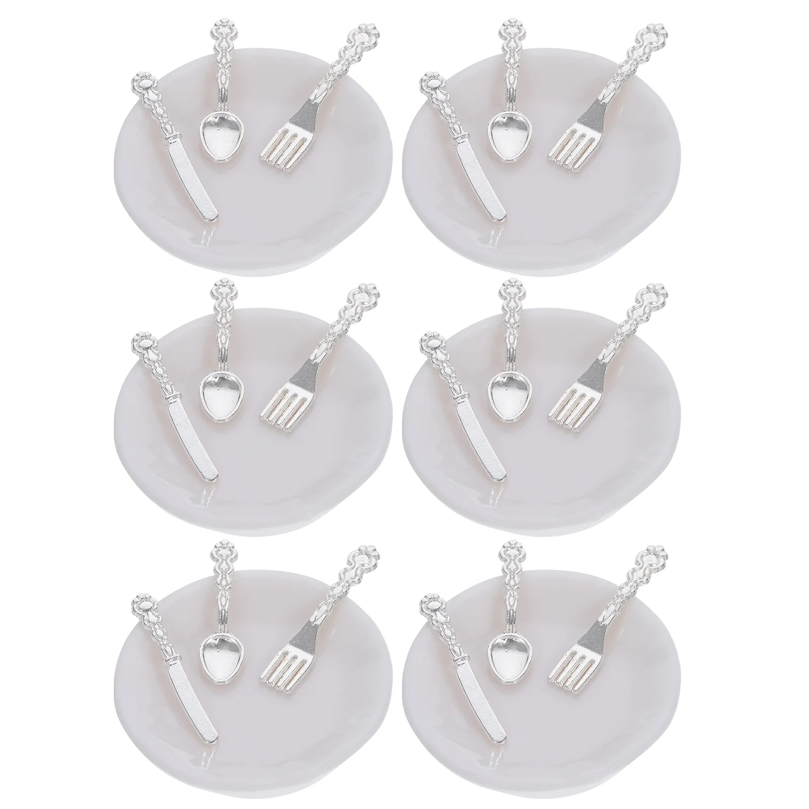 

Miniature Miniature Plates Mini Tableware Ornament Mini Tableware Kit Diy Dollhouse Plates Mini Porcelain Plates