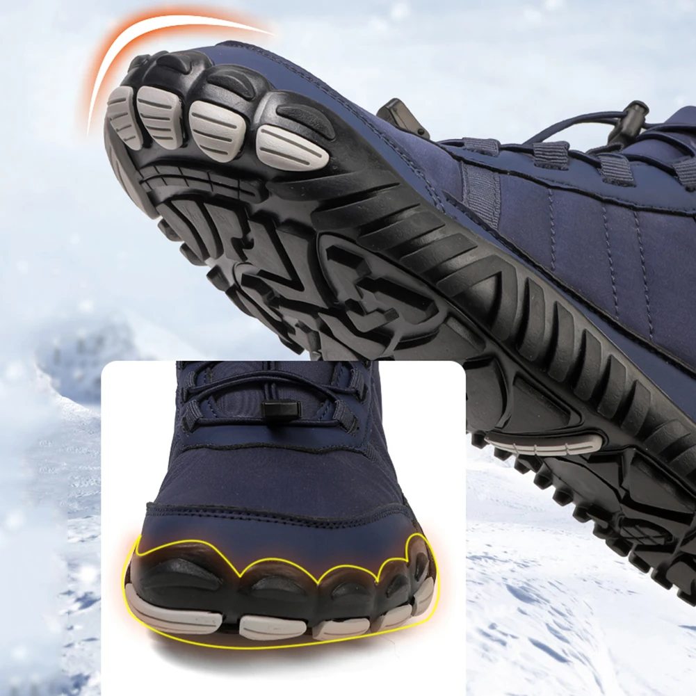 Зимние Походные Ботинки Унисекс Нескользящие Минималистичные