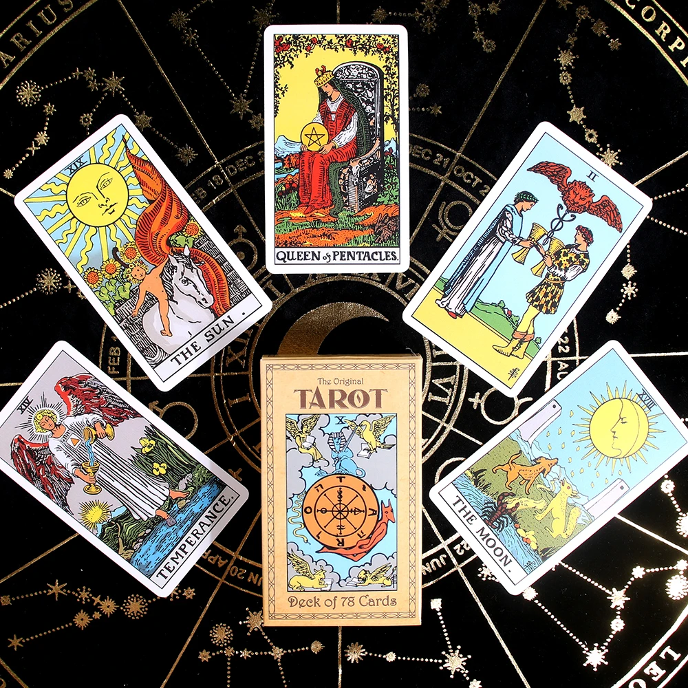 

Original Tarot Deck Cards Game English Version Friends Party Board Game Divination Fate Family Entertainment Game