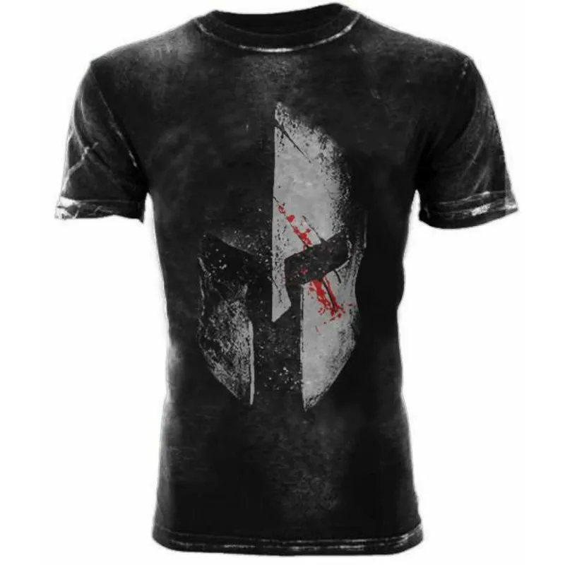 

Summer vintage Spartan T-shirt New Men's 3DT T-shirt breathable, trendy, fashionable and comfortable
