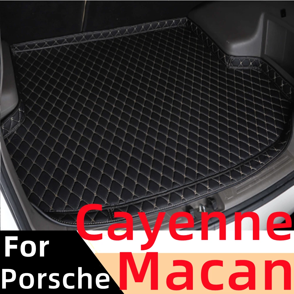 

Car Trunk Mat For Porsche Cayenne Macan All Weather XPE High Side Rear Cargo Cover Carpet Pad AUTO Tail Parts Boot Luggage Liner